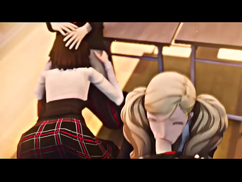 Ann and Makoto give blowjobs (Persona 5)