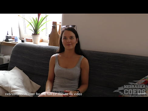 young looking 23yo santana does her first ever casting couch
