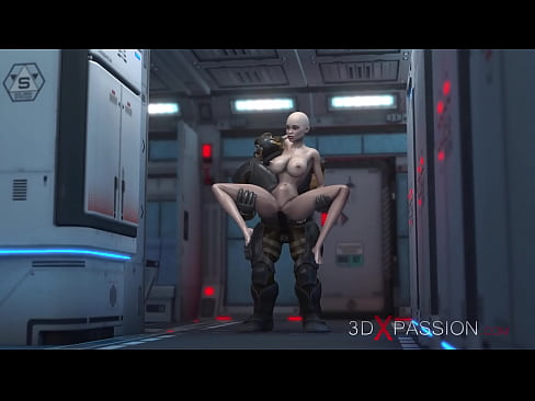 Monster fucks hard a sexy slave on the exoplanet