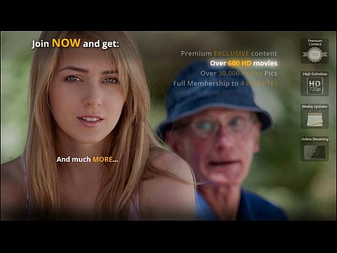 Sexy babe has hard sex with grandpa