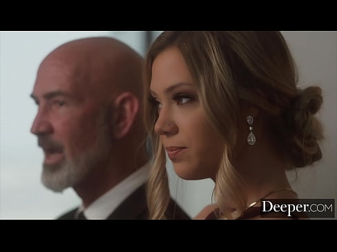 Deeper. Kinky blonde dominates sub