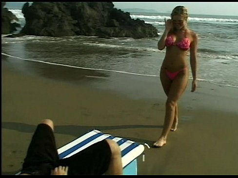 Beach anal with a blonde