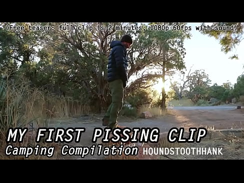My First Pissing Clip Camping Compilation