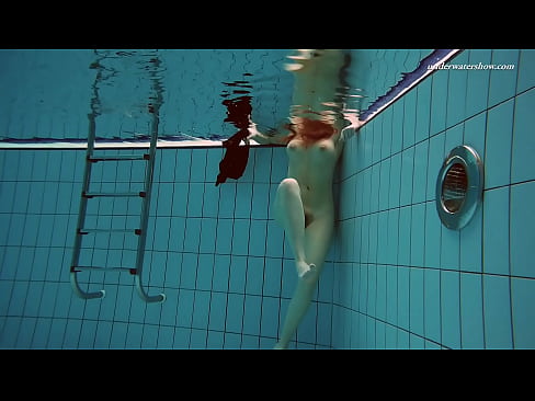 Swimming pool babe Vesta strips naked
