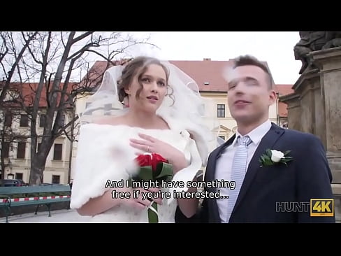 HUNT4K. Cameraman meets teen couple in Prague and offers good money