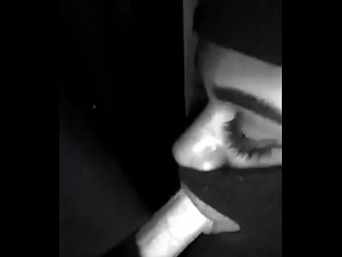 Glory hole princess sucks cock