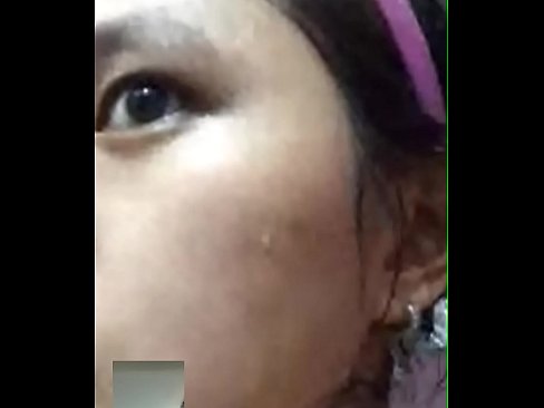Indonesian girl taking bath on webcam