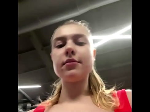 Hot amateur do workout in the gym
