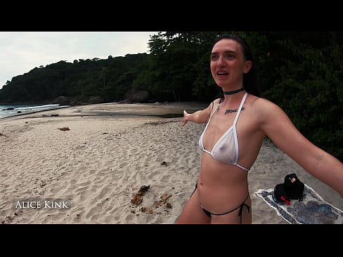Removing the sheer bikini in public