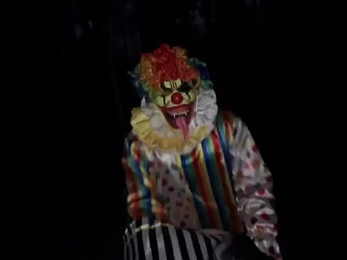 Gibby The Clown bang white girl in woods