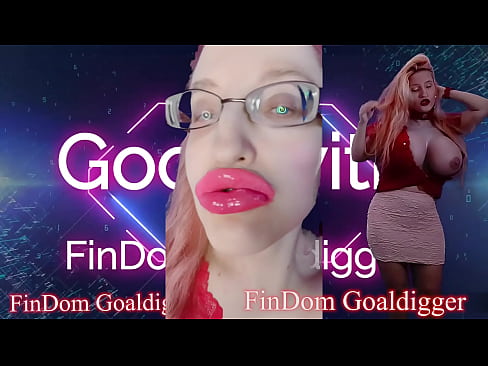Jerk off your cock while Jessica Rabbit FinDom Goaldigger colors her lips with pink lipstick lip gloss