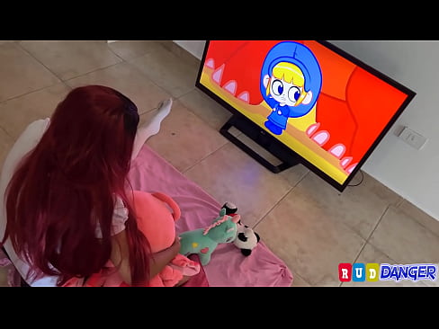 Innocent girl watching tv and pervert invites her to fuck and let her tight virgin pussy be fucked with a big ass and huge big tits Rud Danger Official  Innocent girl watching tv and pervert invites her to fuck and let her tight virgin pussy be fucked with a big ass and huge big tits Rud Danger Official