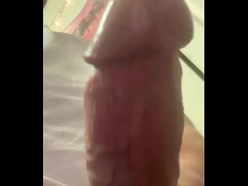 Giving my cock a spit shine for your pov