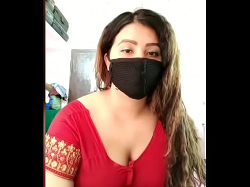 aunty in red blouse and sexy figure