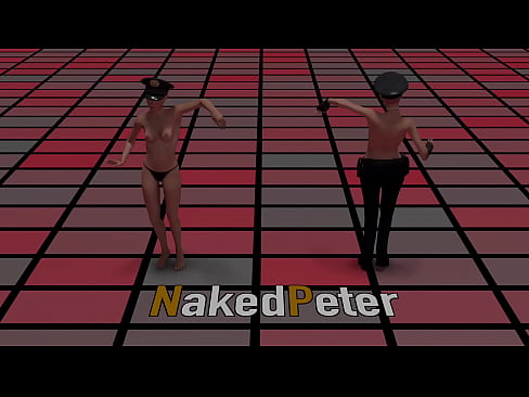 Striptease from the police - 3d animation with music