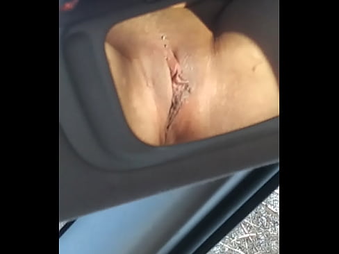 Fingering fiance in car
