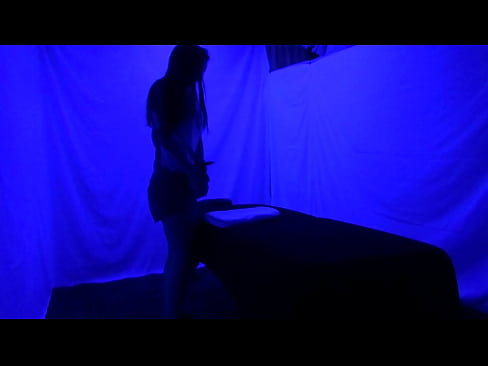 Juicy Naked Teen Gets Massage under Black Light