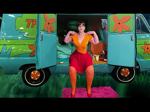 Mature Gilf Scooby Doo cosplay Velma blowjob