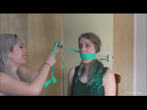 Luna and violet try different gagging techniques