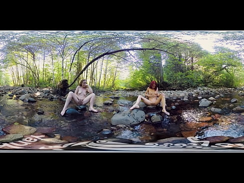 Tempting Yanks beauties Anna and Belle sitting across from each other in a beautiful forested creek, using their hands to explore their gorgeous pussies and make themselves cum hard, their energy is palpable in this awesome 360 video  Tempting Yanks beauties Anna and Belle sitting across from each other in a beautiful forested creek, using their hands to explore their gorgeous pussies and make themselves cum hard, their energy is palpable in this awesome 360 video