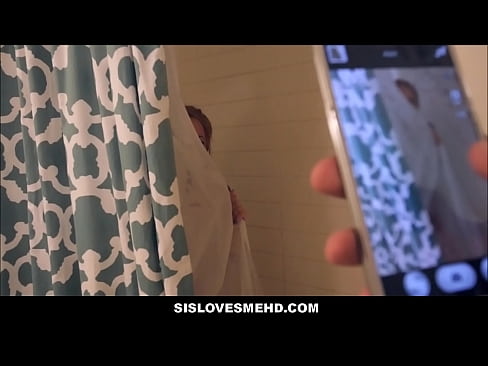 Cute And Young Petite Teen Maya Bijou Spying Stepbrother Records Masturbating In Shower And Fucking