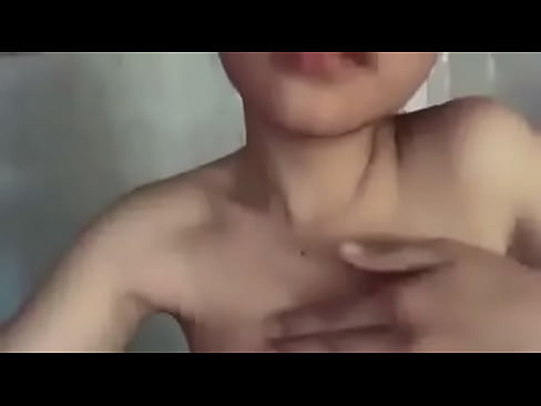 Khmer girl playing with boob