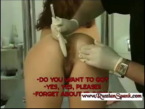 Russian Doctor Spank a bad Nurse