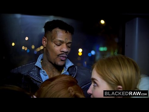 BLACKEDRAW Two Beauties Fuck Giant BBC On Bus!
