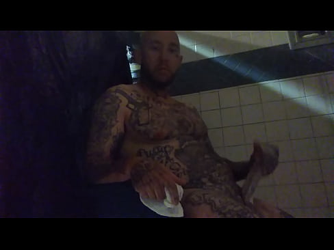 Jailhouse masturbation,  White guy, big dick, cum shot