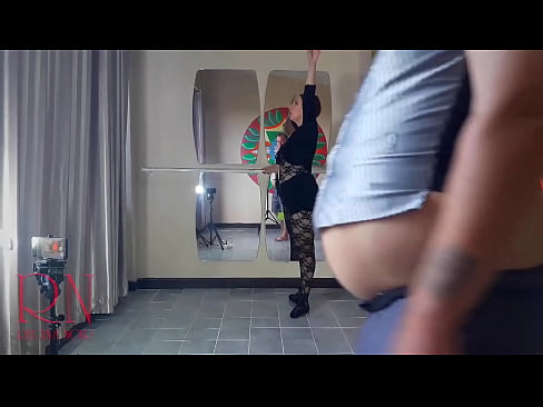The choreographer scolds an adult ballerina, makes her suck cock, fucks a novice dancer. Spanking her butt in dance class. Domination