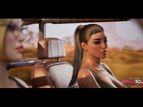 Futanari babes action adventures with threesome in a 3d animation