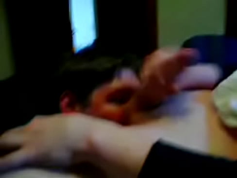 Homemade video of a cute young guy worshipping cock & balls...
