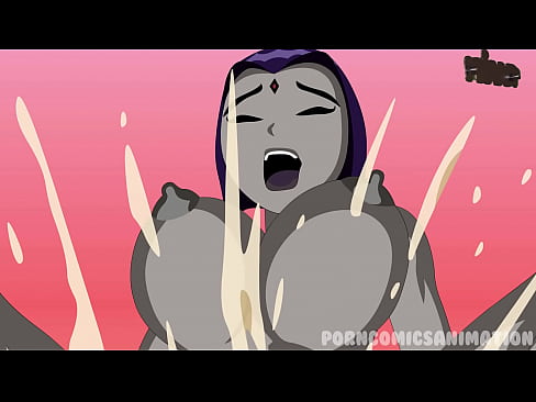 Teen Titans - Raven Gotica Culona y de Grandes Tetas Follando Duro con Chico Bestia con una Polla Grande