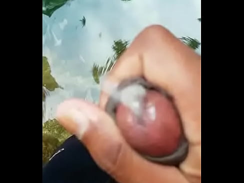 Young boy masturbation in well