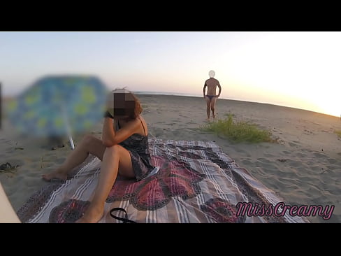 Pussy flash - A stranger caught me masturbating in public beach and help me orgasm risking to be seen by many people near