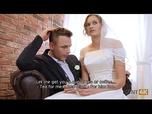 HUNT4K. Czech newlywed for money gets drilled in front of her groom