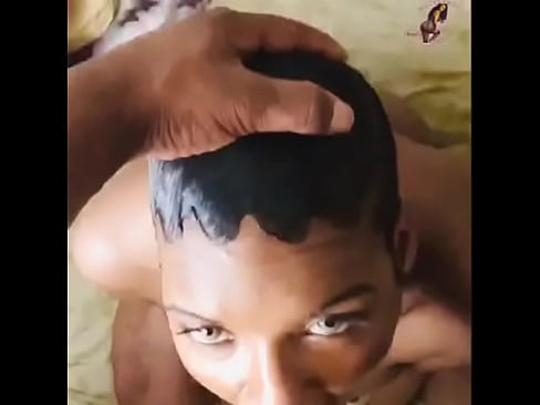 Innocent Submissive Ebony Cutie gets Hard face fucking andloves every sec
