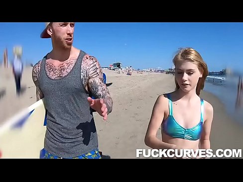 Hannah Hays get her pussy wet and fuck by a stud surfer
