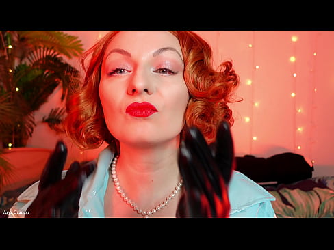 sexual girl with red lipstick close up