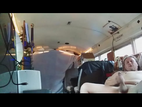 westlloyd with a rock-hard dick masterbation on a converted buss