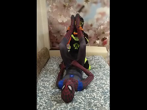 gay spidey x motocross gear