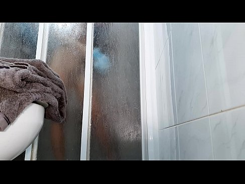 Spy camera in bathroom filming hot wife showering