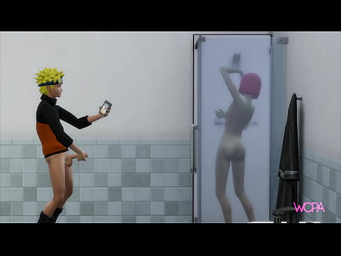 [TRAILER]  Naruto Uzumaki observa Sakura Haruno tomando banho e ela dá para ele no banheiro
