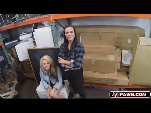 Lovely lesbian chicks their pussies banged