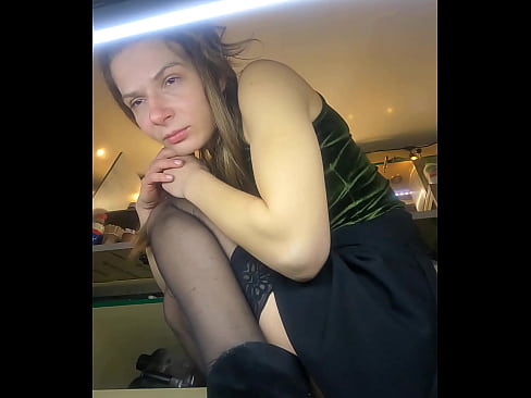 Chick in sexy thongs hidden camera upskirt