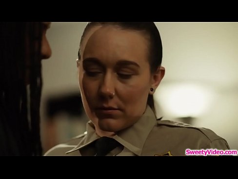 Lesbian head officer makes black inmate eat her pussy
