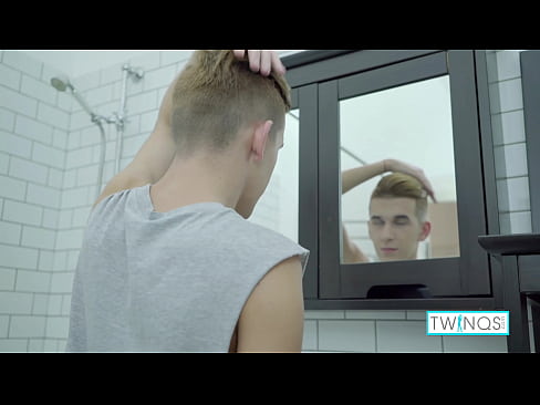 Skinny Boy William B gets hard while washing his hot body in the shower! Watch him oil up his stiff dick and jack off in the bathroom! Full Videos & More only at TwinQs.com!