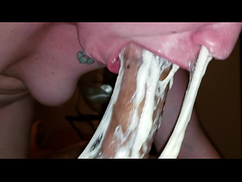 POV messy deepthroat