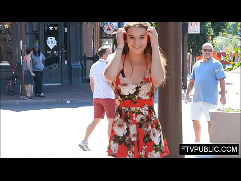Teen public street orgasm