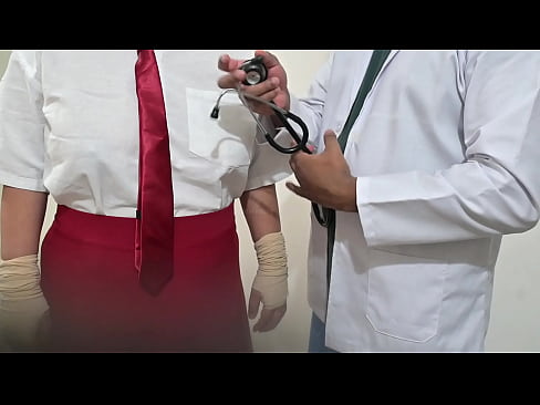 Indian doctor using student in hospital